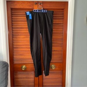 Haggar Mens Straight Fit Cool Right Performance Flex Black Dress Pants 38x34 NEW